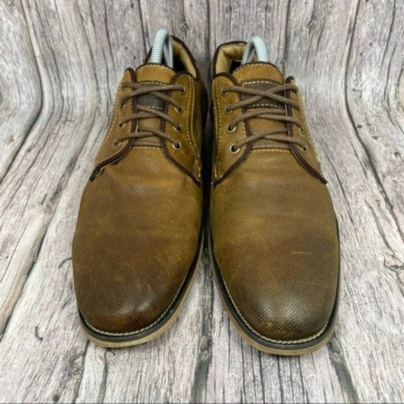 Steve Madden Men’s Size 8.5 Brown Jaysun Oxford Shoes - Picture 3 of 9